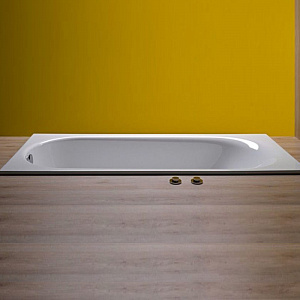 Ванна стальная Bette Comodo 190*90*45 BetteGlasur® Plus, с шумоизоляцией, перелив спереди